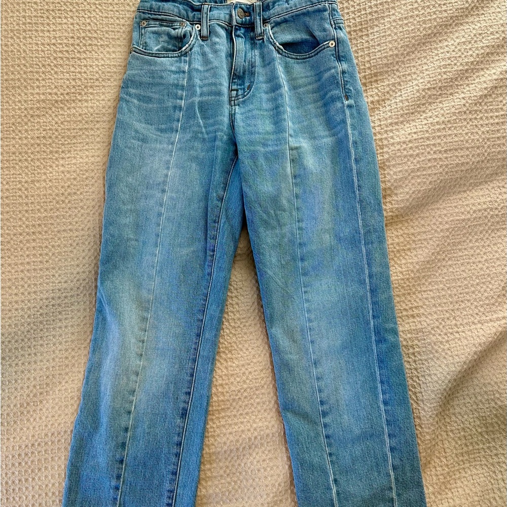 Madewell Light Blue Cruiser Straight Leg Jeans